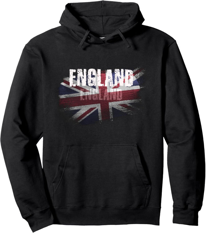 England, Englische Flagge Union Jack Grunge Pullover Hoodie