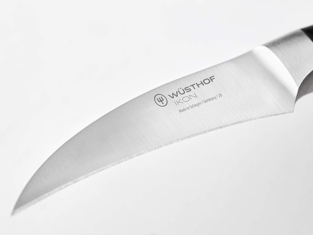 Wüsthof Tourniermesser, Ikon (4920), 7 cm gebogene Klinge, geschmiedeter Doppelkropf, Edelstahl, Gre