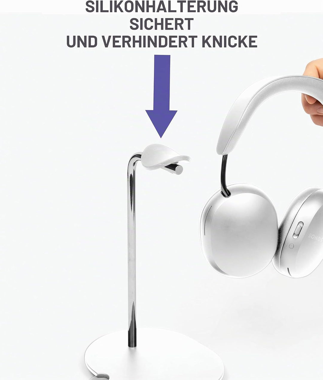 Sanus Kopfhörerständer für Sonos Ace Kopfhörer, Weiss Whie, Whie