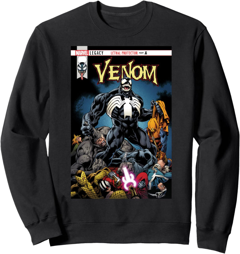 Marvel Venom Lethal Pileup Comic Cover Sweatshirt