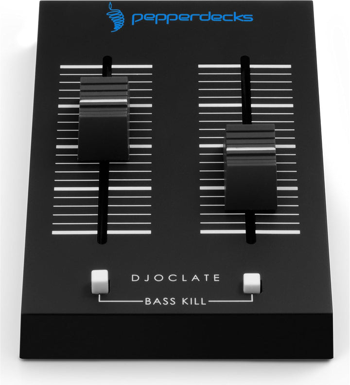 Pepperdecks DJOCLATE Pocket Size Mischpult (2 Kanäle, Bass Kill, Tasche, 2x Kabel) Single, Single