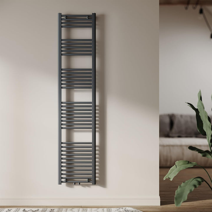 Heizkörper Badheizkörper 1800x400 mm Handtuchheizkörper Mittelanschluss Rundrohr Handtuchwärmer Heiz