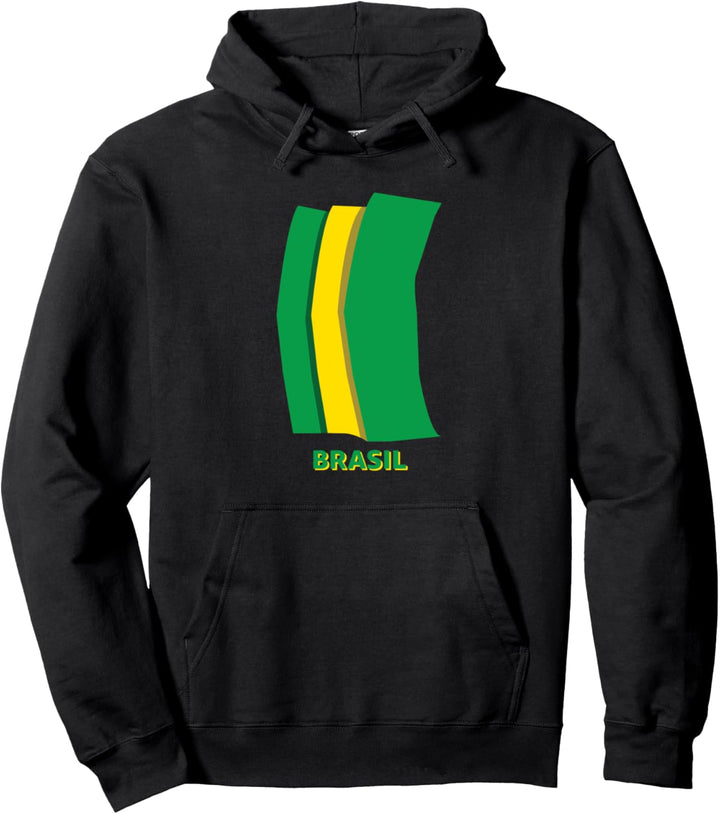 Flagge Brasilien Pullover Hoodie