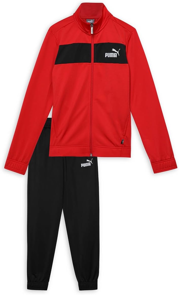 PUMA Jungen Poly Suit Cl B Trainingsanzug 164 Rot (High Risk Red), 164 Rot (High Risk Red)