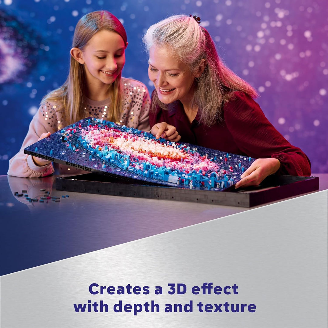 LEGO Art Die Milchstrassen-Galaxie, Wanddeko, Geschenk für Weltraum- und Astronomie-Fans, Bauset für