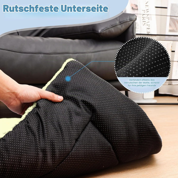 Baodan Hundebett Grosse Hunde, Hundekissen Waschbar Dog Bed - 122x75 cm Superweich Katzenbett mit Ru