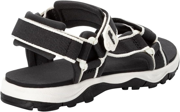 Jack Wolfskin Unisex Kinder Seven Seas 3 K Freizeitsandale 27 EU Schwarz, 27 EU Schwarz