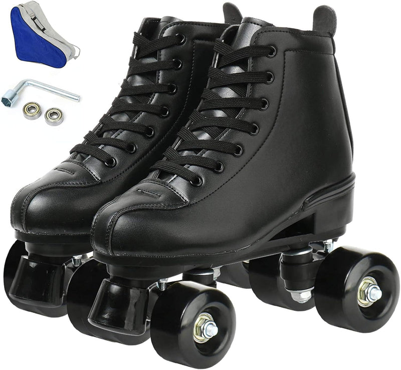 Rollschuhe Doppelreihige Skates Verstellbare High-Top-Rollschuhe Indoor Outdoor Erwachsene Rollschuh