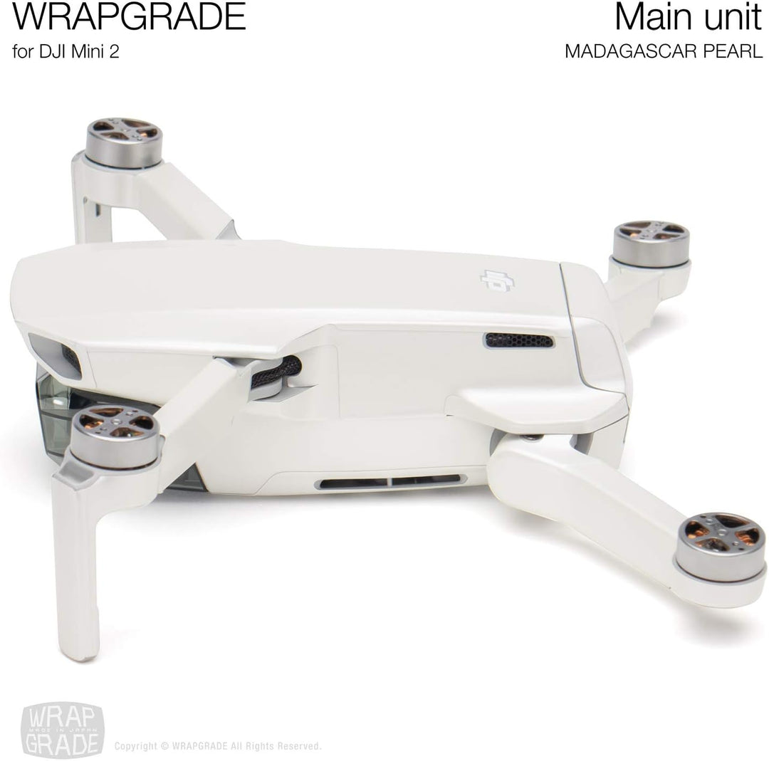 Wrapgrade Skin Sticker Set Kompatibel mit DJI Mini 2 (Madagascar Pearl)
