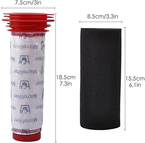 3 Stück Waschbare Ersatzteile Filter für Bosch Handstaubsauger Beutellos Zubehör Schaumstofilter für