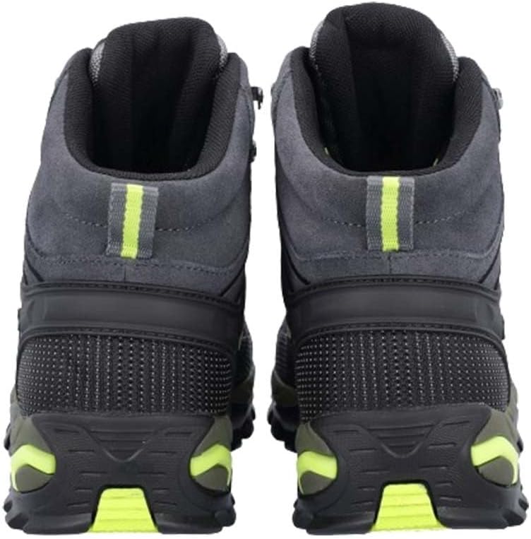 CMP Unisex Kinder Kids Rigel Mid Trekking Shoes Wp Wanderschuhe 40 EU Grau Gelb Fluo, 40 EU Grau Gel