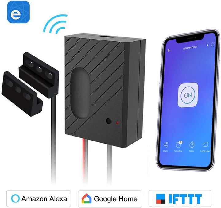 Newgoal WiFi Smart Home Garagentoröffner, Funkschalter Fernbedienung mit App, kompatibel mit Alexa,