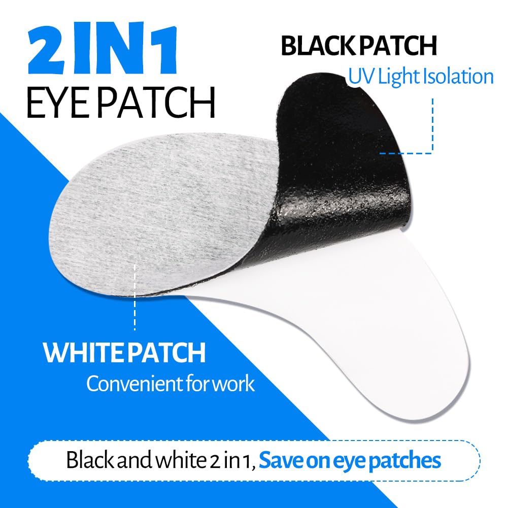 Lunamoon 2in1 UV Augenpads für Wimpernverlängerung Wimpern Pads Wimpernverlängerung Pad Eye Gel Patc