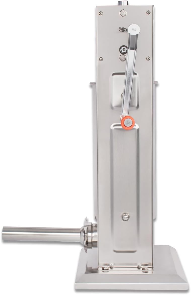Beeketal 'BT05' Edelstahl Industrie Wurstfüllmaschine (5 L Volumen) SGS-geprüft, Profi Wurstfüller m