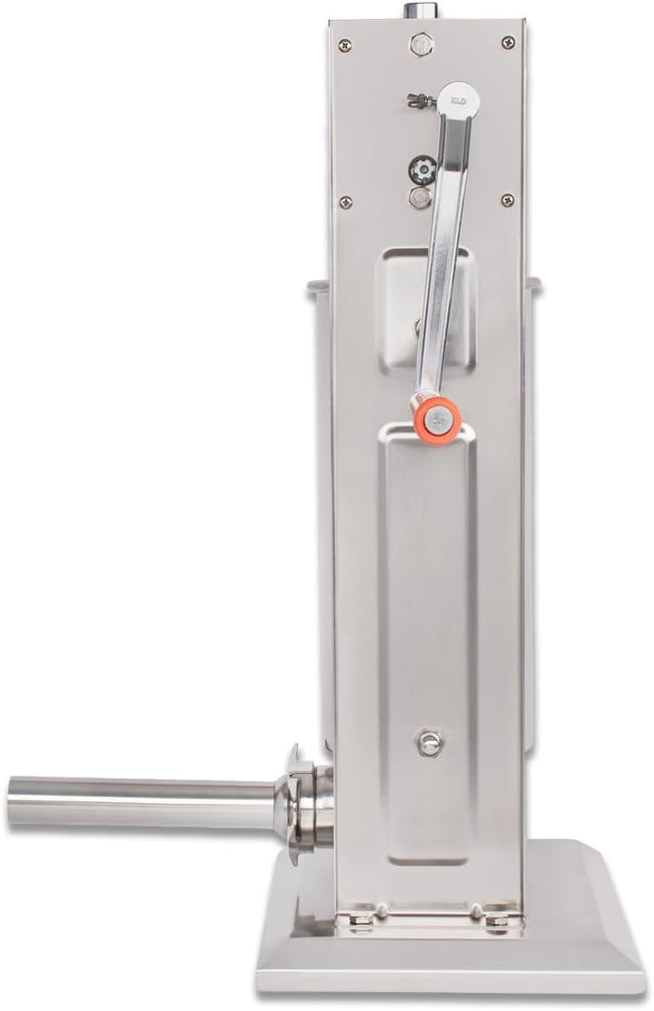 Beeketal 'BT05' Edelstahl Industrie Wurstfüllmaschine (5 L Volumen) SGS-geprüft, Profi Wurstfüller m