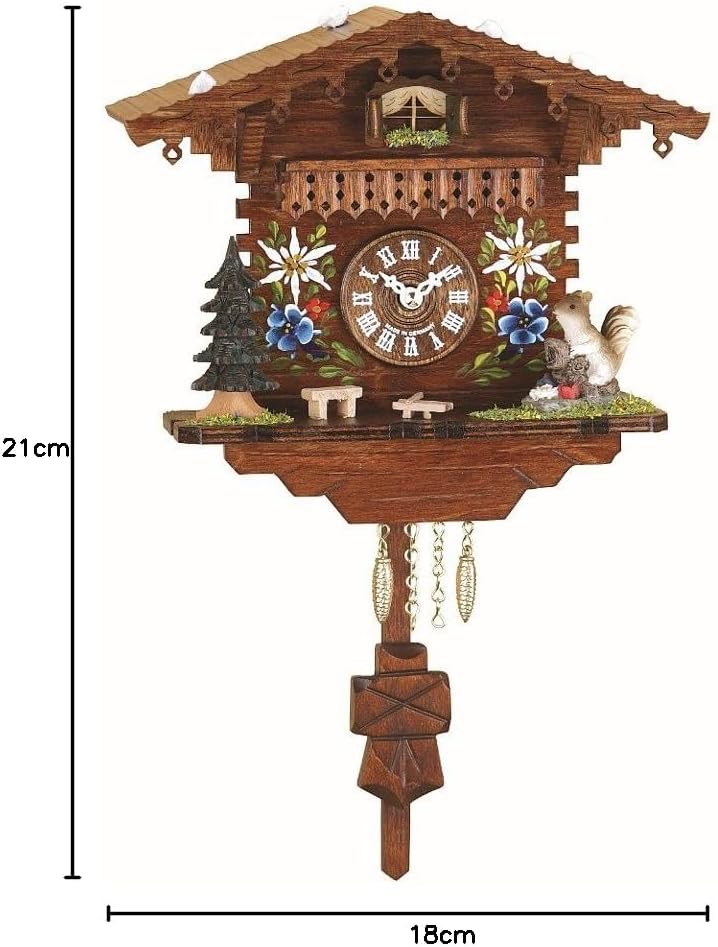 Trenkle Kuckulino Schwarzwalduhr mit Quarzwerk und Kuckuckruf TU 2038 PQ