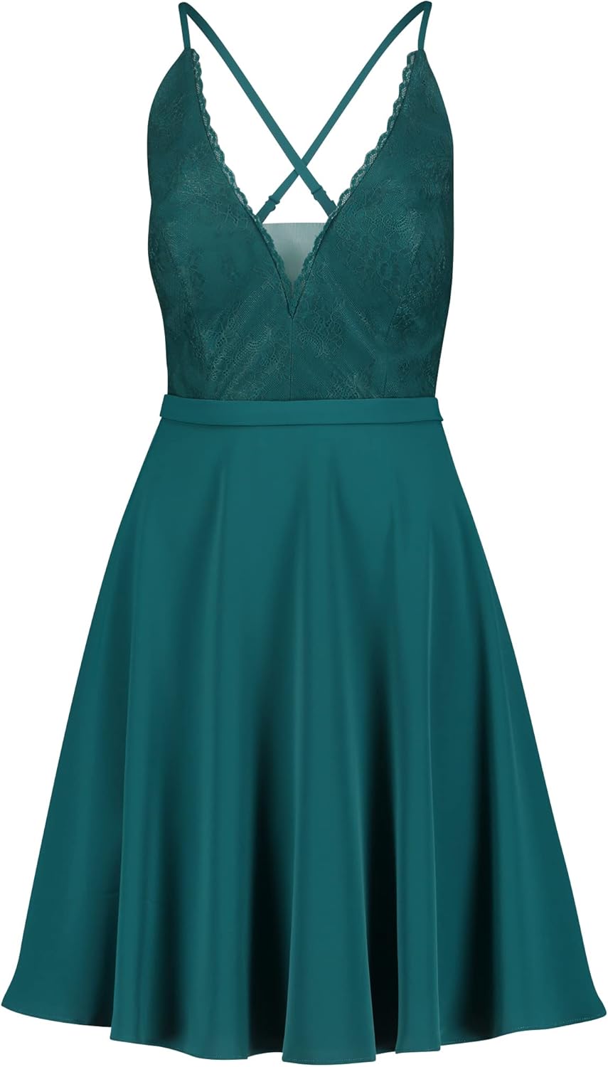 Vera Mont Vera Mont Damen Kleid 36 Dark Emerald, 36 Dark Emerald