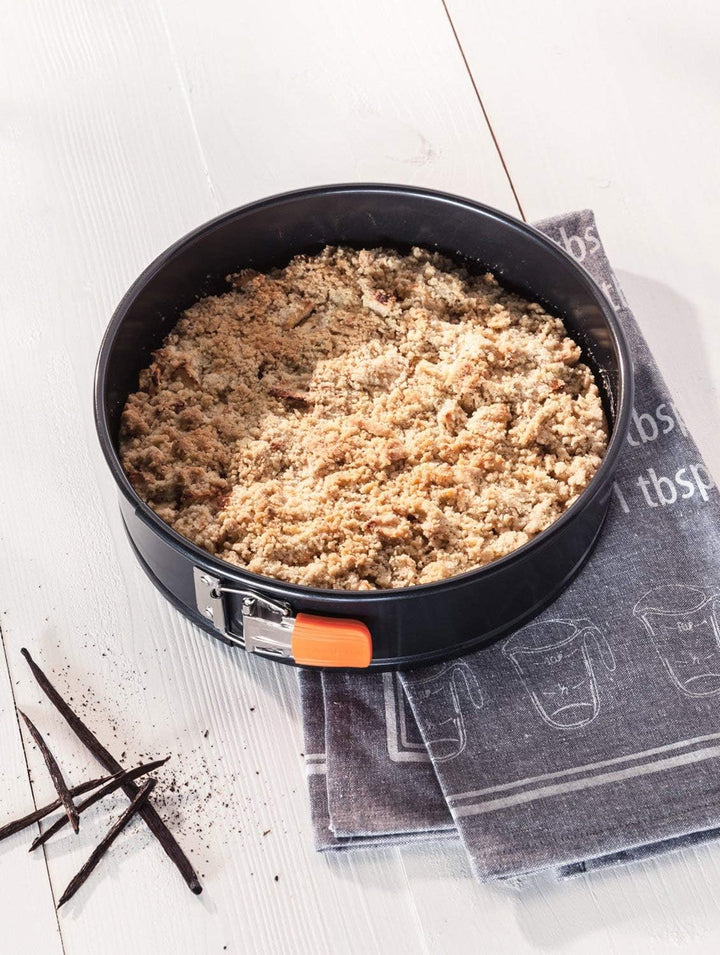 Le Creuset Antihaft Springform, Rund, Ø 26 cm, Sauerteigbeständig, Aus Karbonstahl gefertigt, Anthra