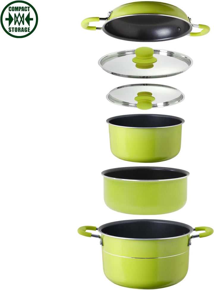 Brunner Topfset Jupiter NG 7+1 grün schwarz