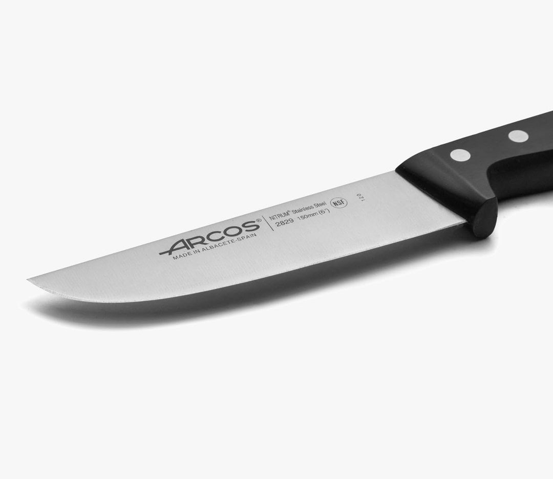 Arcos Serie Universal - Metzgermesser - Klinge Nitrum Edelstahl 150 mm - HandGriff Polyoxymethylen (