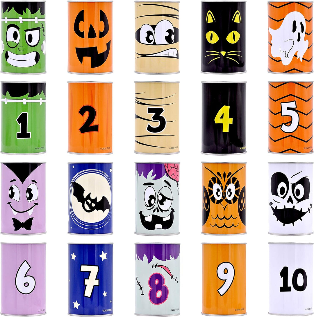 JOYIN Halloween Karneval Dosenwerfen Spiele für Kinder und Erwachsene mit Wurfsäckchen, Süsses oder