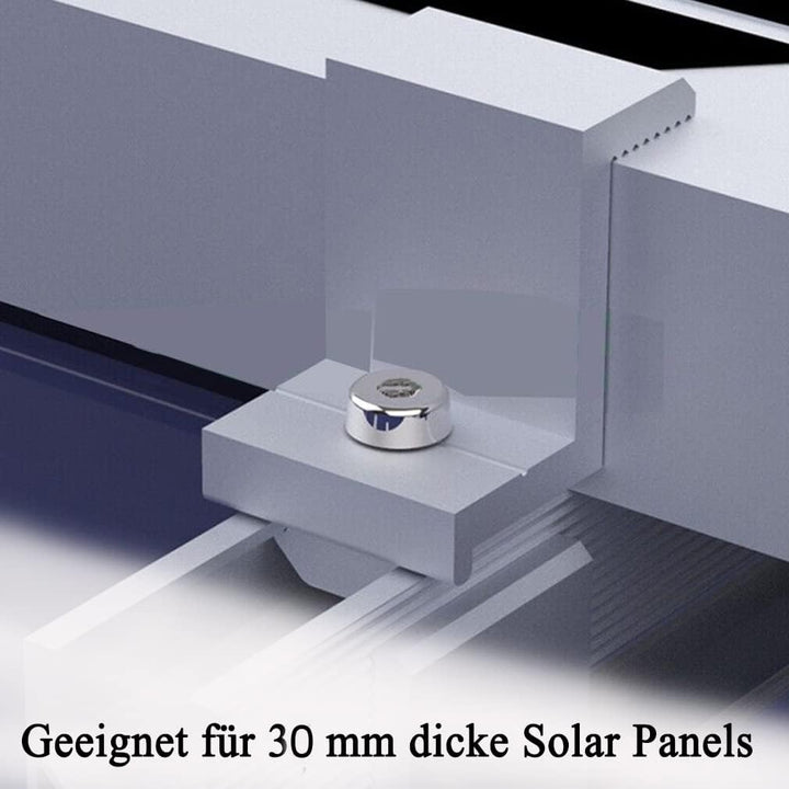 Solarmodul Alu Halterung Befestigungssystem Trapezblech PV Befestigungsschiene Schiene 400MM Endklem