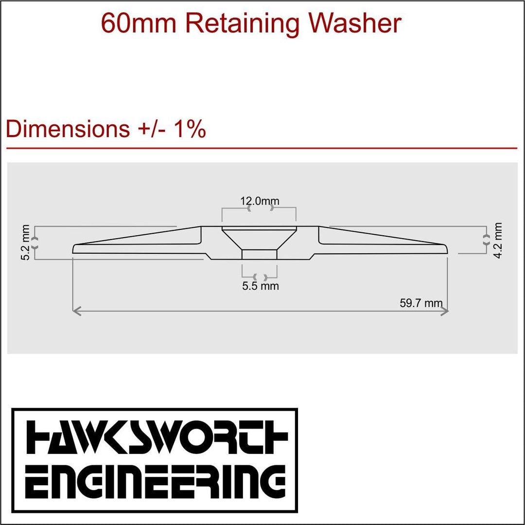 300 Stück 60mm verstärkte 30% Glasfaserscheiben zur Befestigung von starren Dämmplatten, mittelgrau,
