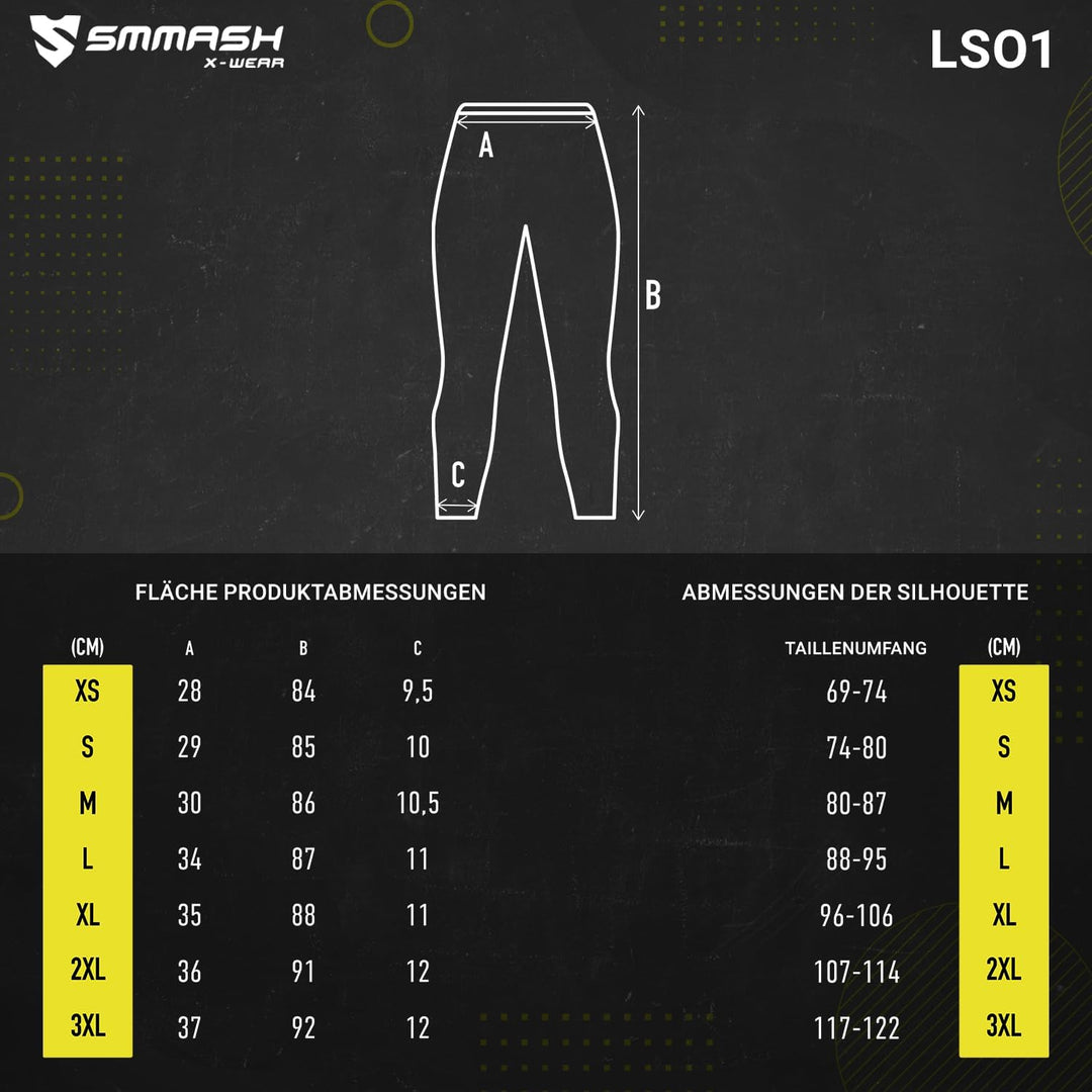 SMMASH Leggings Herren Jogginghose Sport-Leggings Lang XS Cell, XS Cell