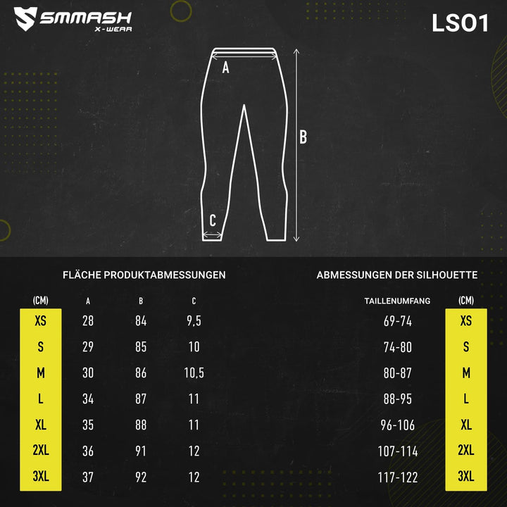 SMMASH Leggings Herren Jogginghose Sport-Leggings Lang XS Cell, XS Cell