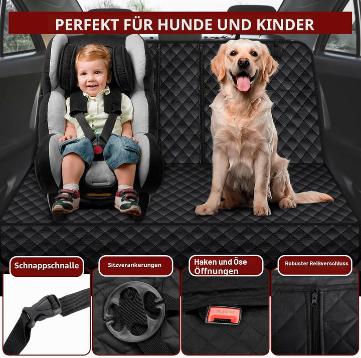 Hundedecke Auto Rückbank, Wasserdicht Hunde Autositzbezug, Kratzfest Autoschondecke Hund Rücksitz mi