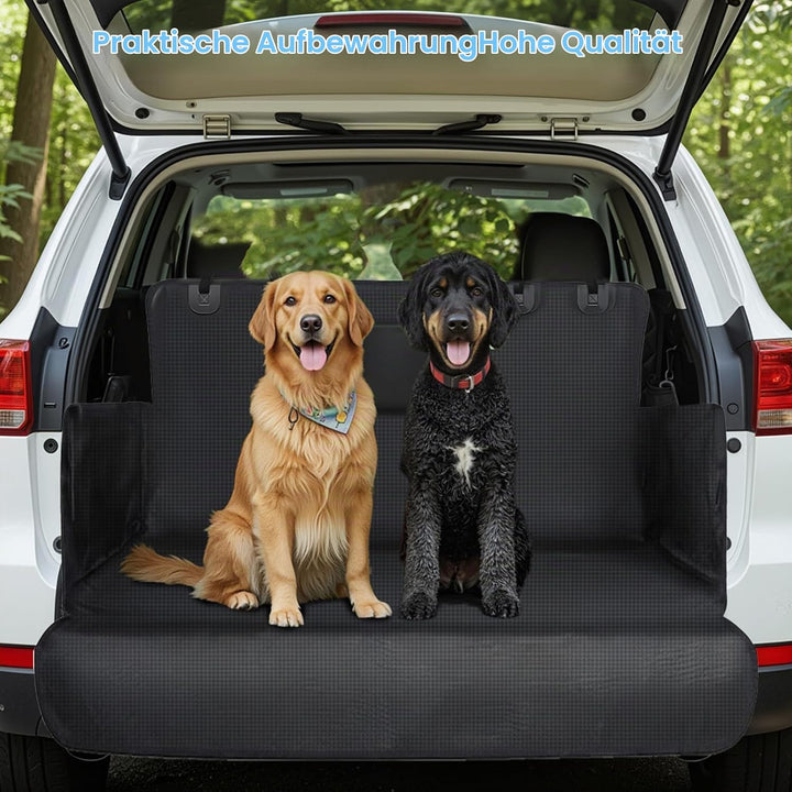Hundedecke Auto Kofferraum, Kofferraum Schutzmatte Hund, Kofferraumschutz Hund SUV mit Seiten, Wasse