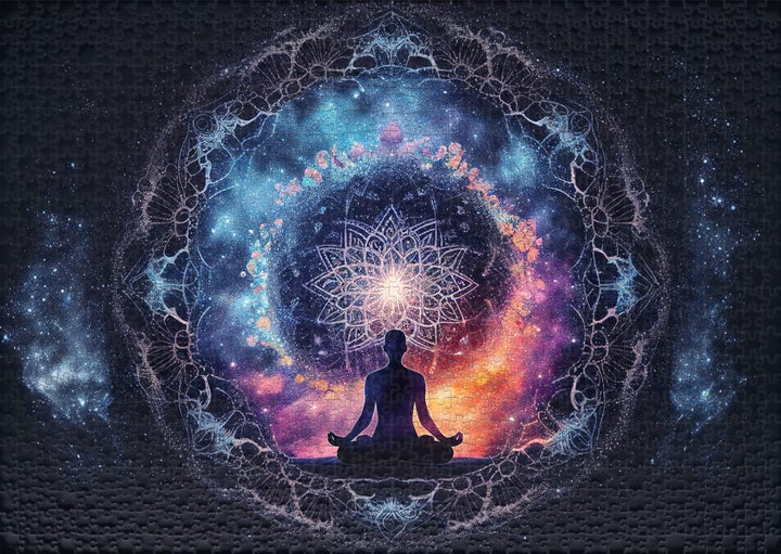 Ulmer Puzzleschmiede - Puzzle „Chakra“ - Intensives 1000 Teile Puzzle für Erwachsene - meditatives M