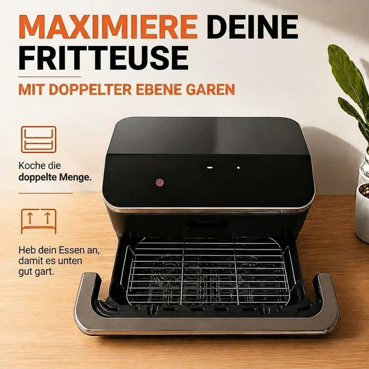 Gitter für Heissluftfritteuse kompatibel mit Ninja Foodi Flexdrawer Dual Air Fryer 10,4L/COSORI Dual