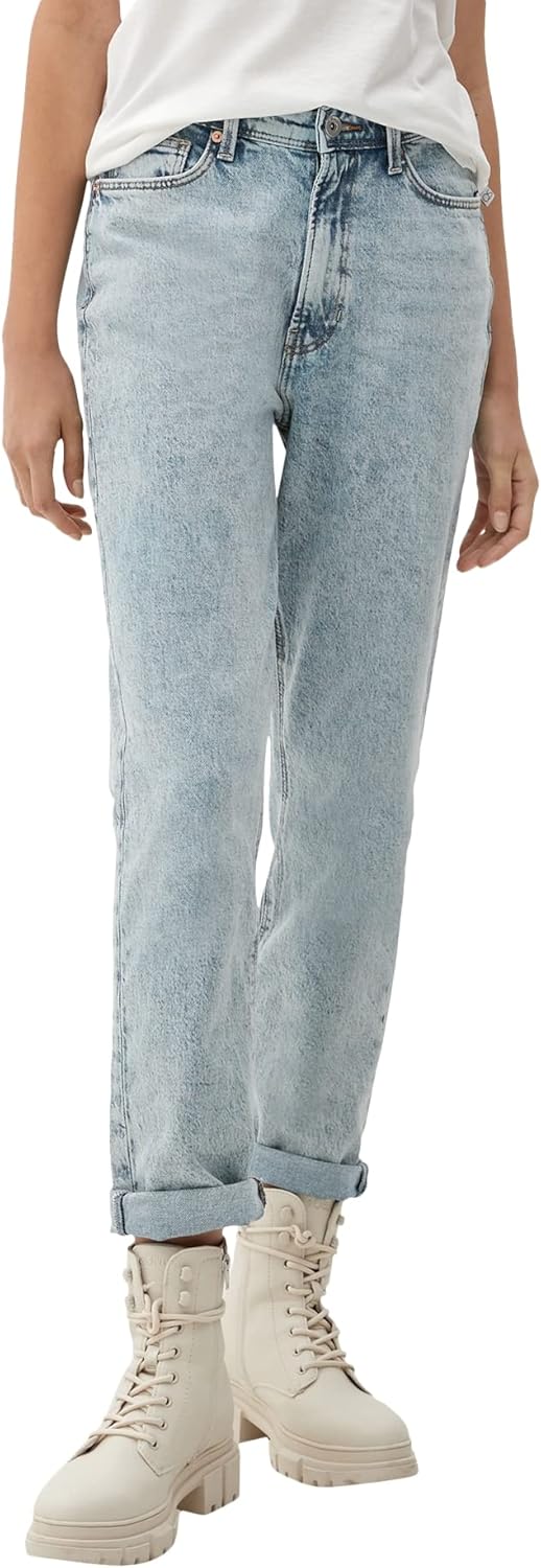 Q/S designed by Damen Jeans 7/8 Mom fit 32W / 30L Blau, 32W / 30L Blau