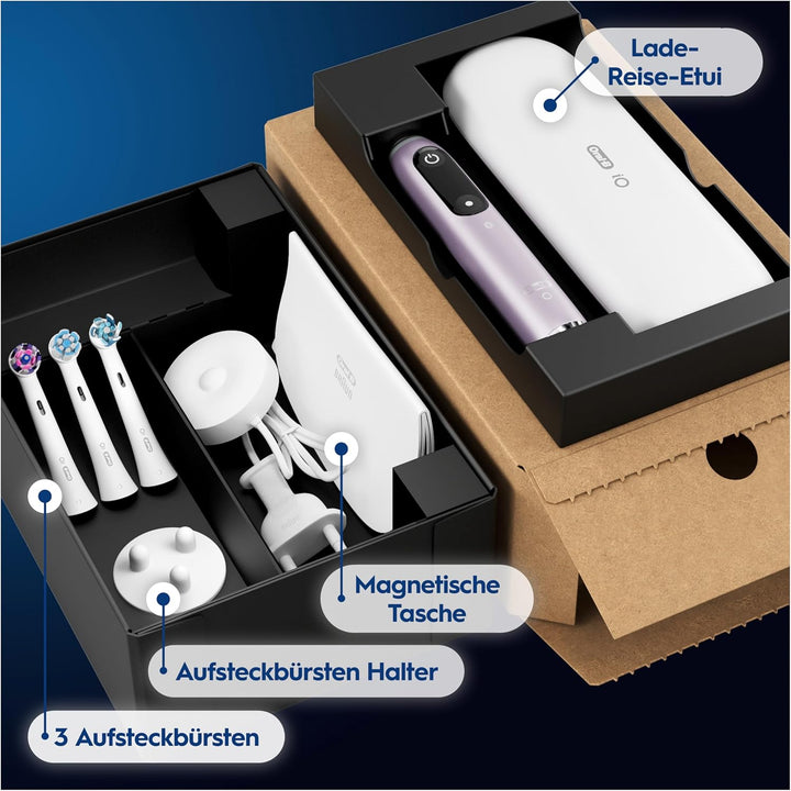 Oral-B iO Series 9 Plus Edition Elektrische Zahnbürste/Electric Toothbrush, PLUS 3 Aufsteckbürsten,