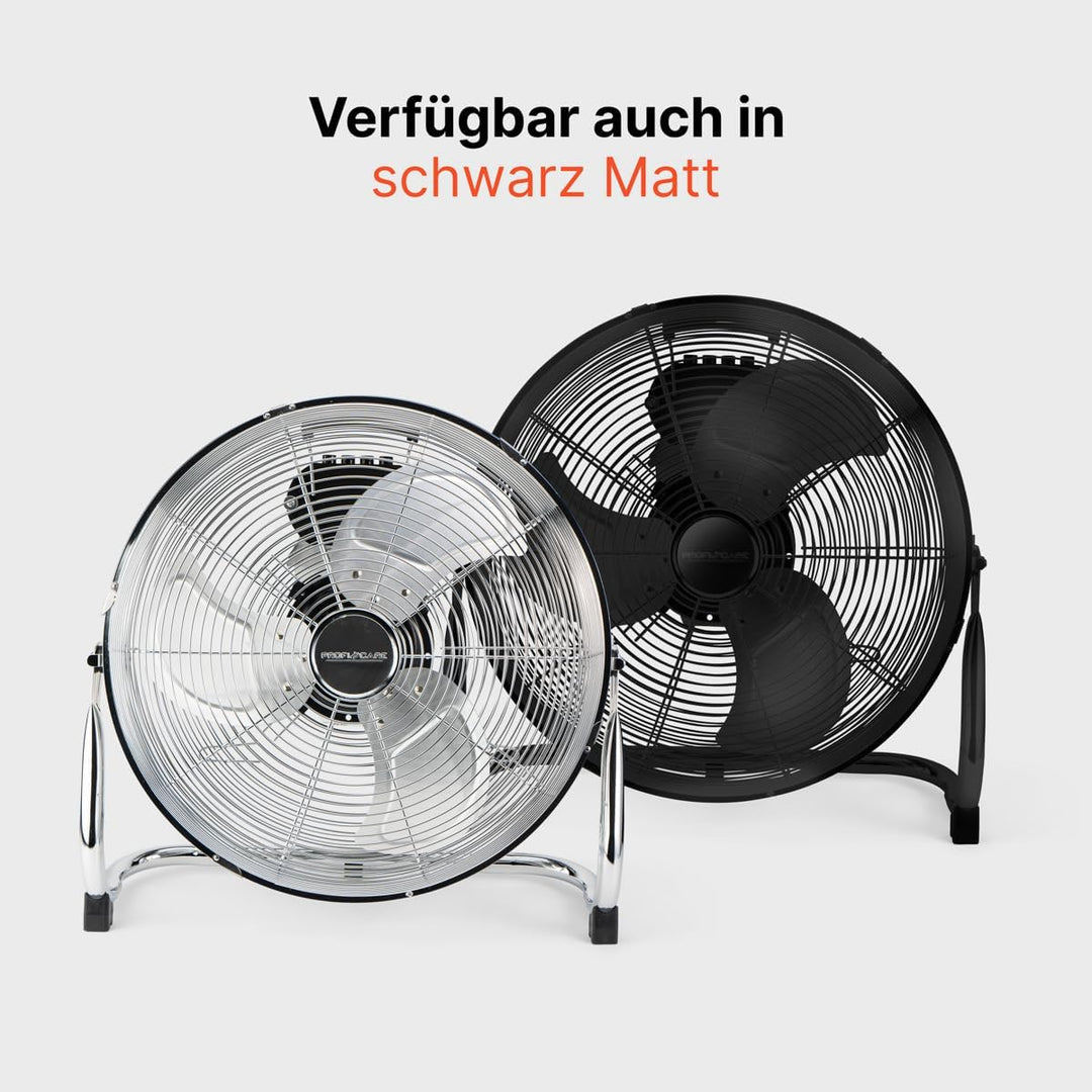 ProfiCare® XL Windmaschine mit 50 cm Ø | Ventilator verstellbarer Winkel | Bodenventilator 3 Stufen