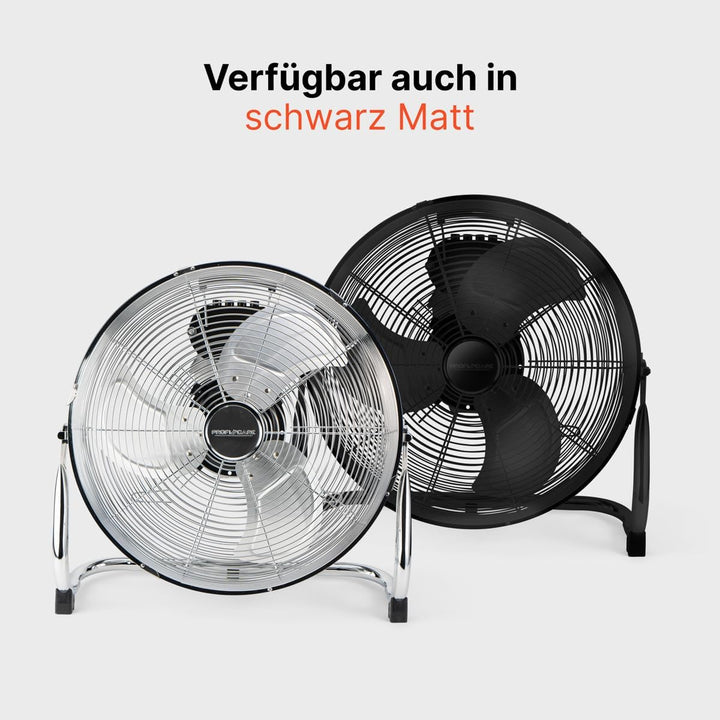 ProfiCare® XL Windmaschine mit 50 cm Ø | Ventilator verstellbarer Winkel | Bodenventilator 3 Stufen
