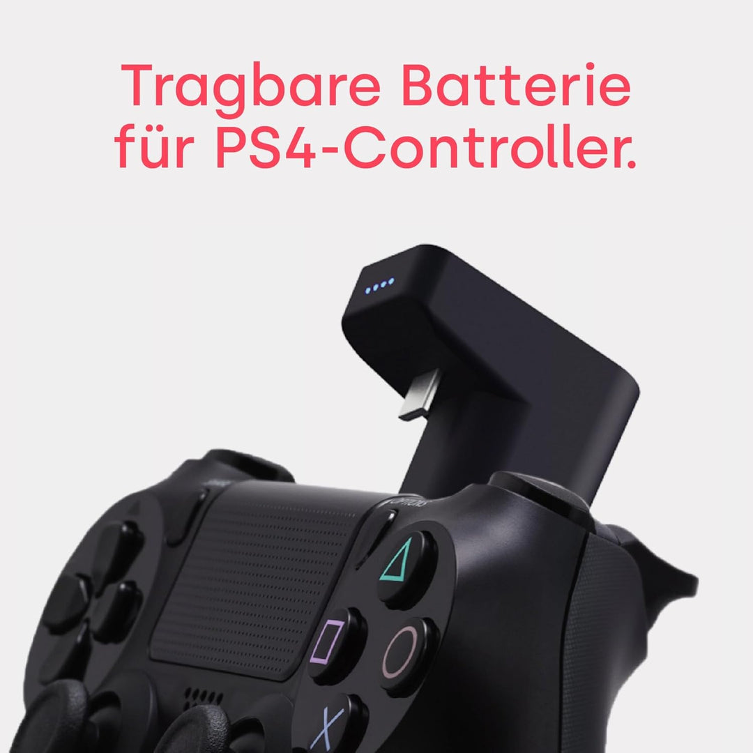 Remotto Battery – Ladegerät für PS4-Controller kabellos – tragbarer Akku für DualShock Spielen währe