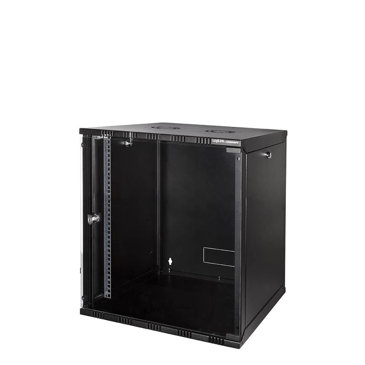 LogiLink W12A40B ECO Wandschrank 12HE (400mm Tiefe), Flat Pack (unmontiert), 48,26 cm (19 Zoll) schw