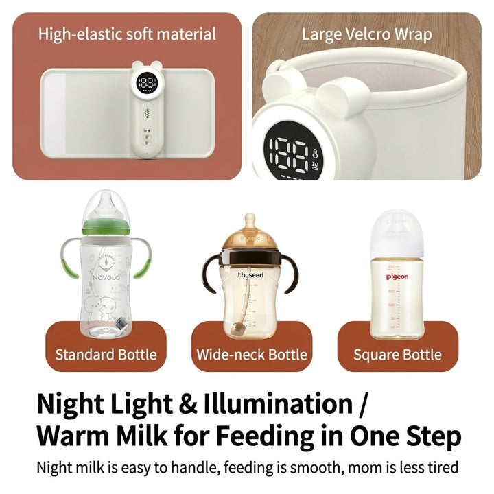 Cozytots Flaschenwärmer Baby Unterwegs Matchild Flaschenwärmer to go akku USB Thermoskanne mit tempe
