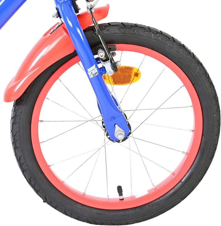 Volare Kinderfahrrad | 3–5 Jahre | Doppelte Handbremse, abnehmbare Stützräder, Pedalreflektoren & Tr