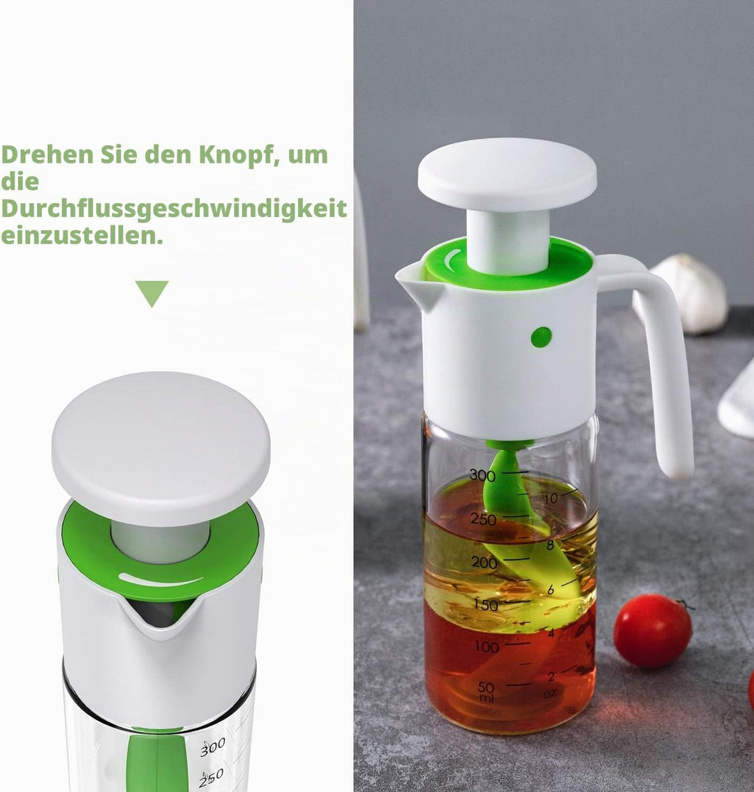 Vucchini Salatdressing-Mischflasche 300ml /10oz Pressbecher für Saftaufbewahrung Ketchup Grün, Grün