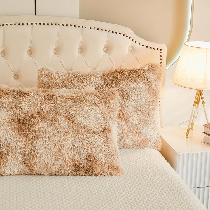 EMME Plüsch Bettwäsche Set 135x200cm Biber Flauschige Bettdecke Set für Bett Shaggy und Plüsch weich