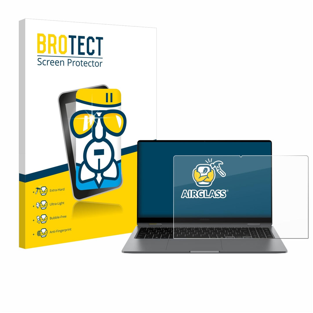 BROTECT Schutzglas für Samsung Galaxy Book5 360 15.6" Schutzfolie Panzer Folie Glas Displayschutz Ma