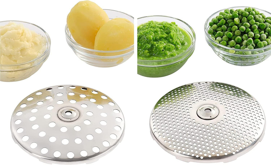 Leifheit Passiermühle Ø 20 cm ProLine-Serie inkl. 3 Einsätzen, aus hochwertigem Edelstahl zum Passie