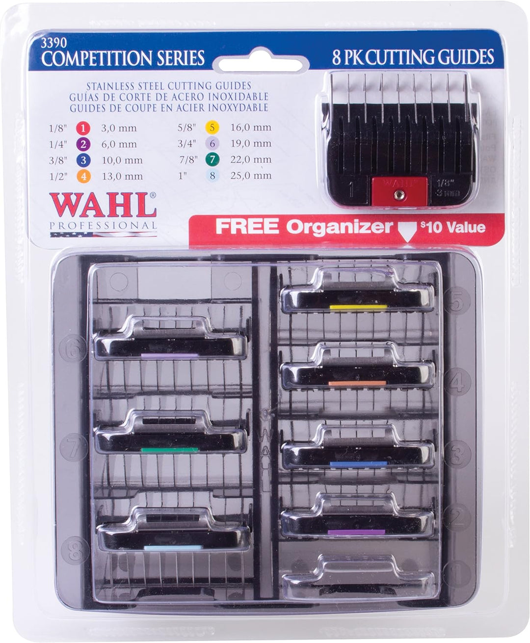 WAHL 20233 8 Kamm anpassbar Profi-Haarschneidemaschine für