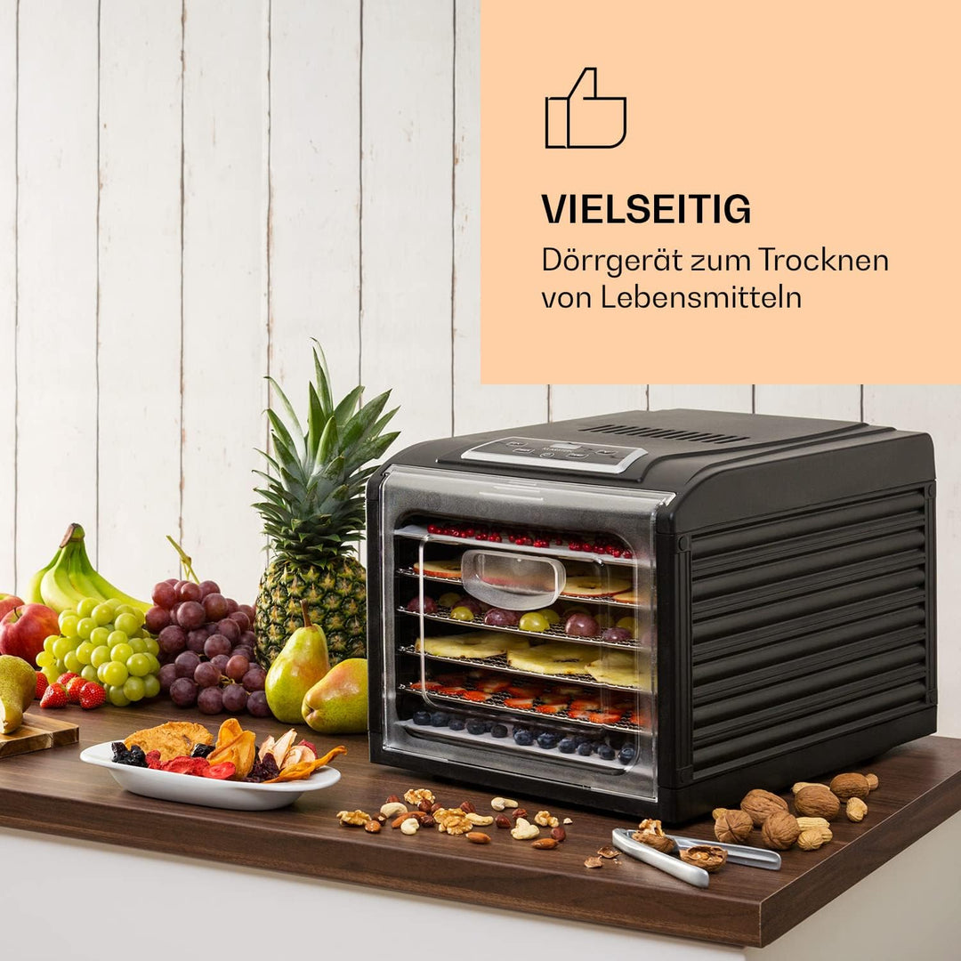 Klarstein Dörrautomat, Dörrgerät, Food Dehydrator, Dörrautomat aus Metall, Dehydrator Food Dryer, 6