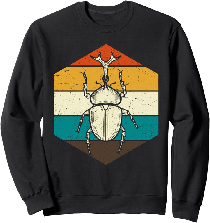 Natur Biologie Entomologe Insekten Sammler Retro Käfer Sweatshirt