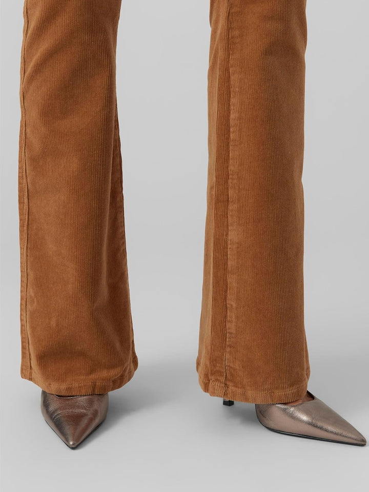 VERO MODA Female Hose VMSIGA Hohe Taille Hose XS Braun / Tobacco Brown, XS Braun / Tobacco Brown