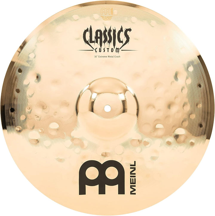 Meinl Cymbals Classics Custom Extreme Metal Crash 16 Zoll (Video) Schlagzeug Becken (40,64cm) B12 Br